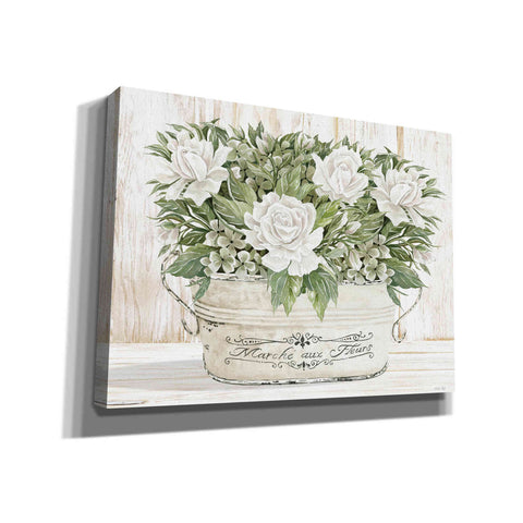 Image of 'Roses in White' by Cindy Jacobs, Canvas Wall Art