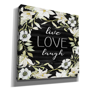 'Live, Love, Laugh' by Cindy Jacobs, Canvas Wall Art