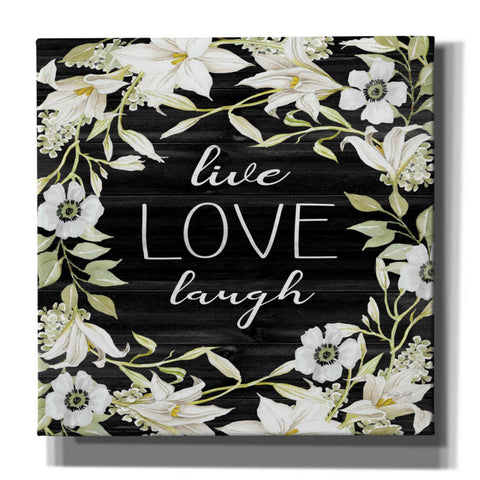 Image of 'Live, Love, Laugh' by Cindy Jacobs, Canvas Wall Art