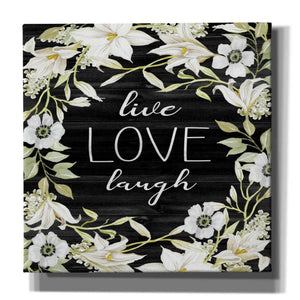 'Live, Love, Laugh' by Cindy Jacobs, Canvas Wall Art