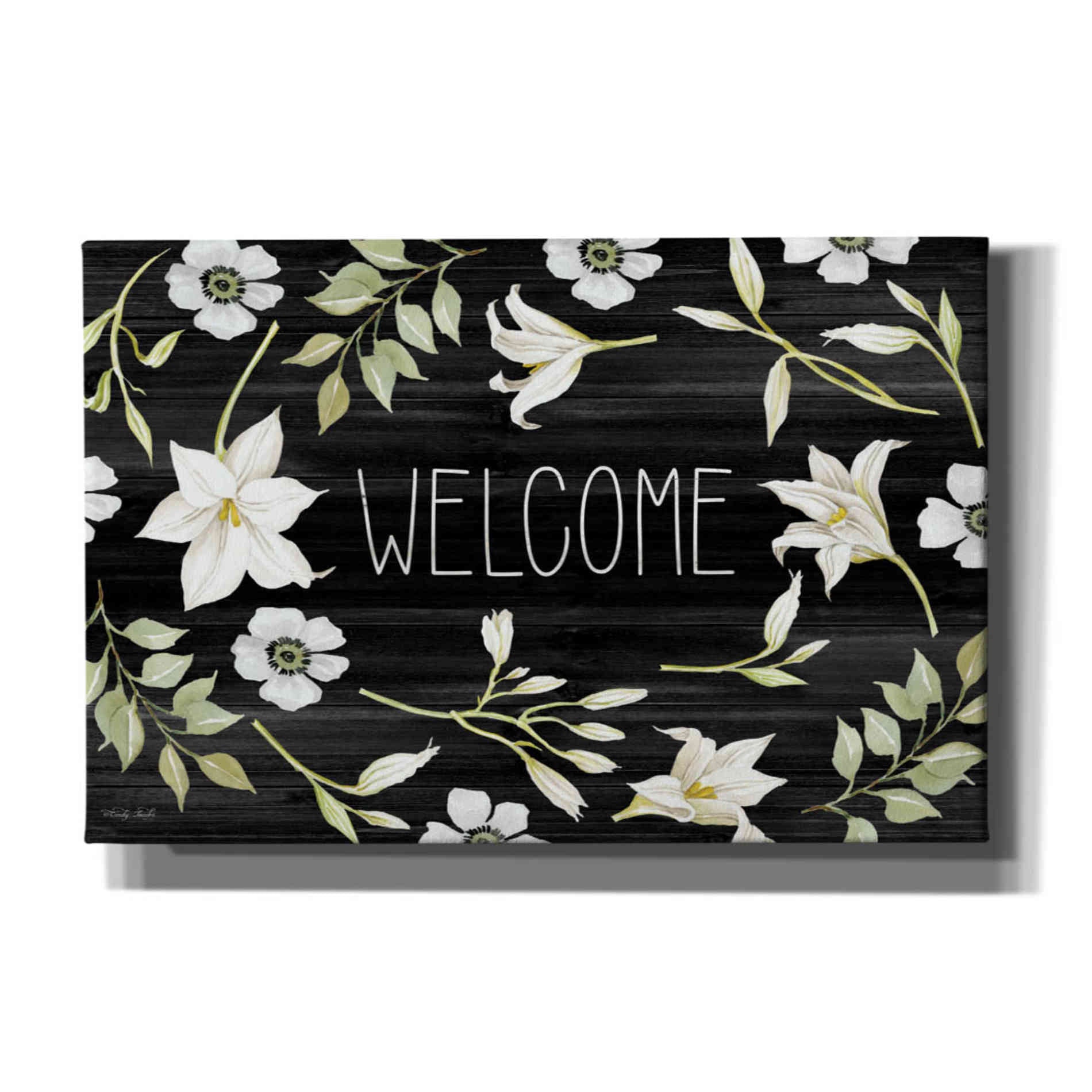 'Welcome Lilies' by Cindy Jacobs, Canvas Wall Art