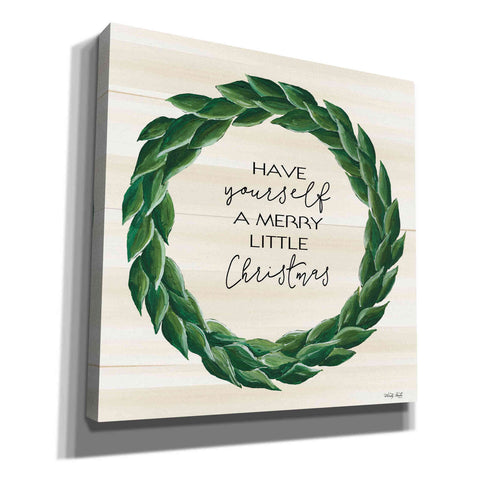 Image of 'Merry Little Christmas Wreath' by Cindy Jacobs, Canvas Wall Art