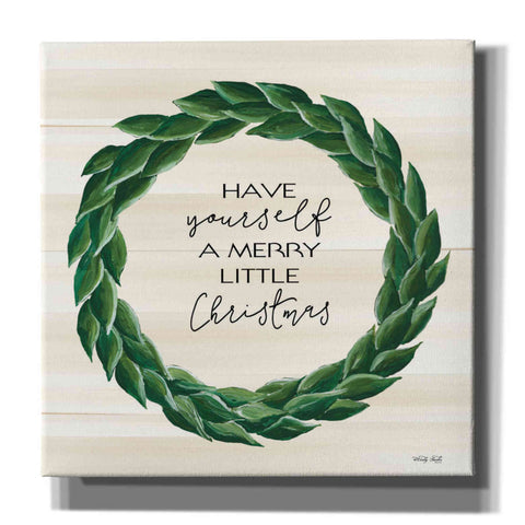 Image of 'Merry Little Christmas Wreath' by Cindy Jacobs, Canvas Wall Art