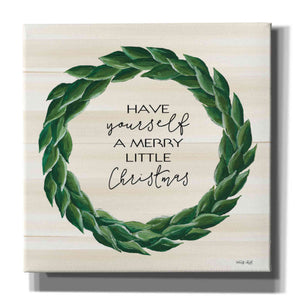'Merry Little Christmas Wreath' by Cindy Jacobs, Canvas Wall Art