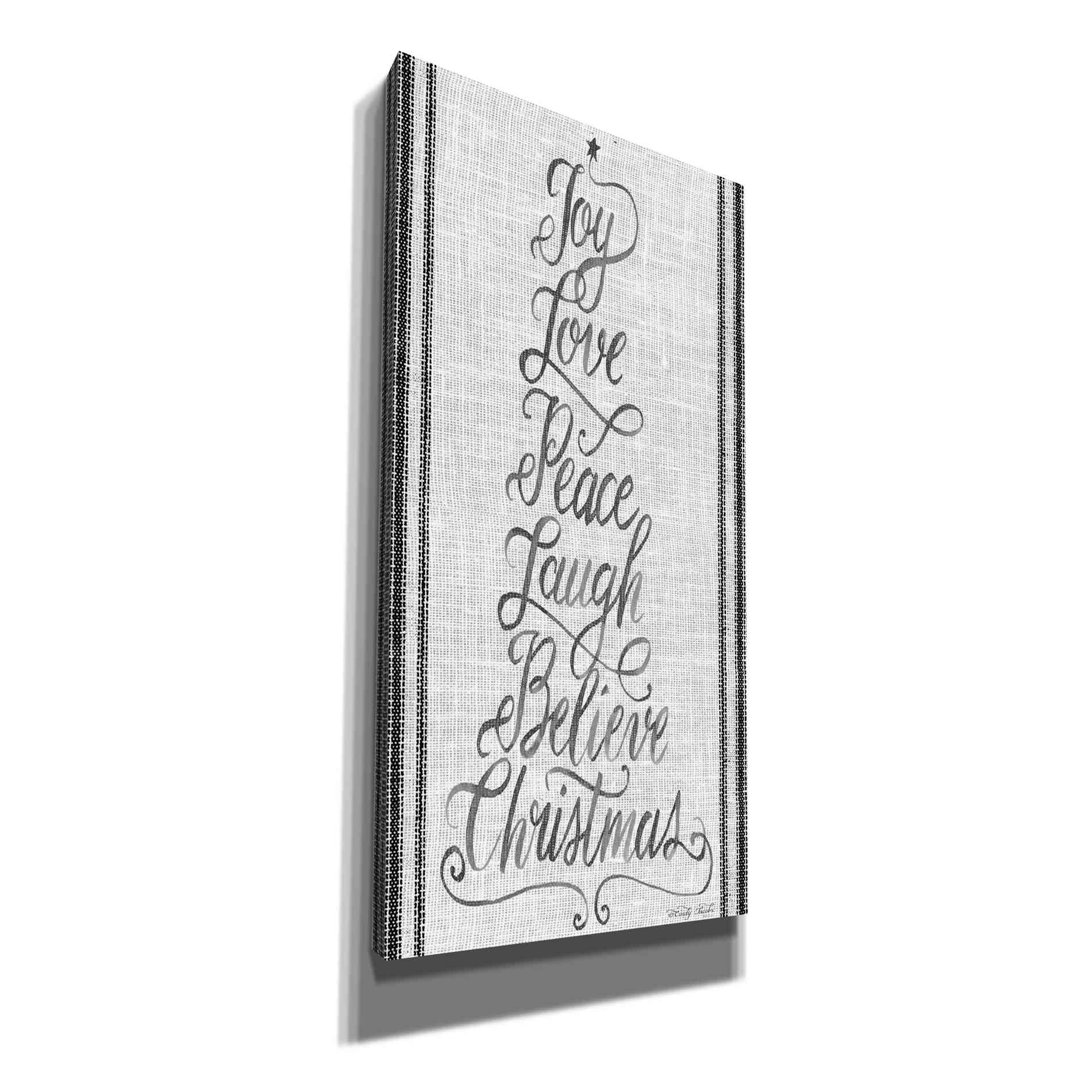 'Christmas Word Tree' by Cindy Jacobs, Canvas Wall Art