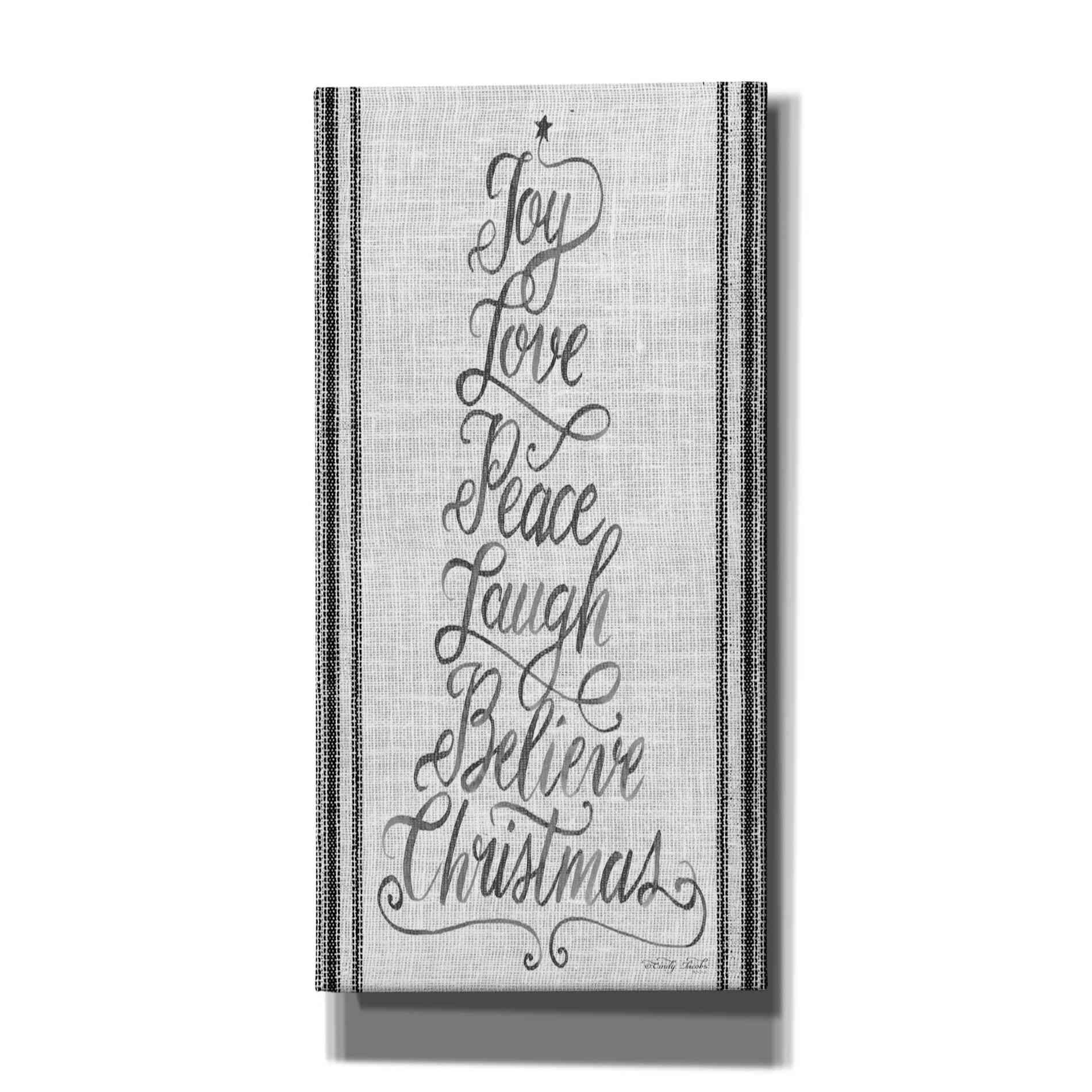 'Christmas Word Tree' by Cindy Jacobs, Canvas Wall Art