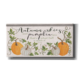 'Autumn Skies and Pumpkin Pies' by Cindy Jacobs, Canvas Wall Art