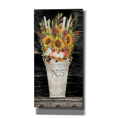 Image of 'No. 5 Fall Flowers and Birch 1' by Cindy Jacobs, Canvas Wall Art