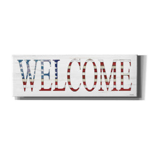 'Patriotic Welcome' by Cindy Jacobs, Canvas Wall Art