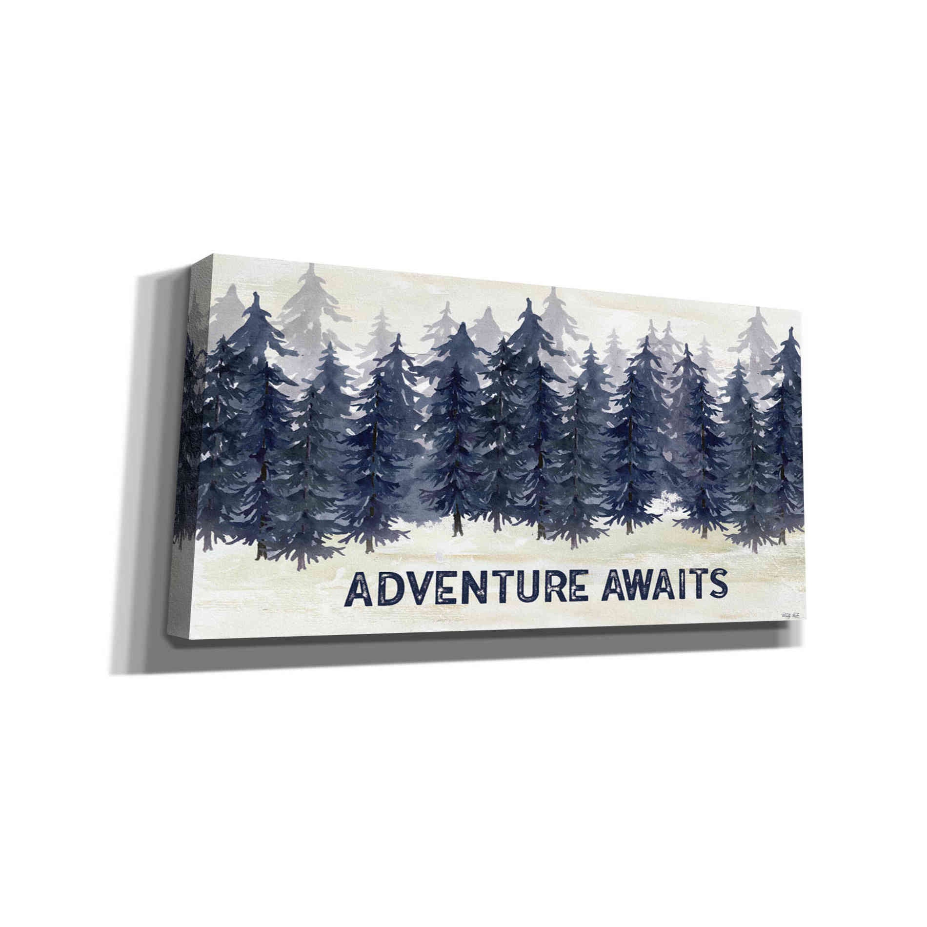 'Navy Trees Adventure' by Cindy Jacobs, Canvas Wall Art