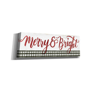 'Merry & Bright Gingham' by Cindy Jacobs, Canvas Wall Art