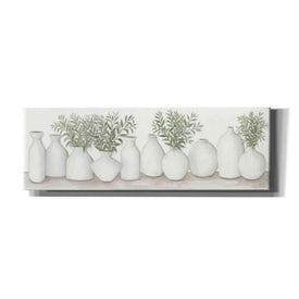 'White Vases Still Life' by Cindy Jacobs, Canvas Wall Art