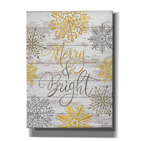 Image of 'Merry & Bright Snowflakes' by Cindy Jacobs, Canvas Wall Art