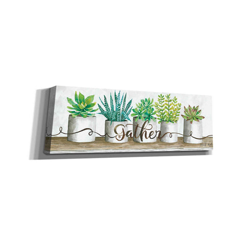 Image of 'Gather Succulent Pots' by Cindy Jacobs, Canvas Wall Art