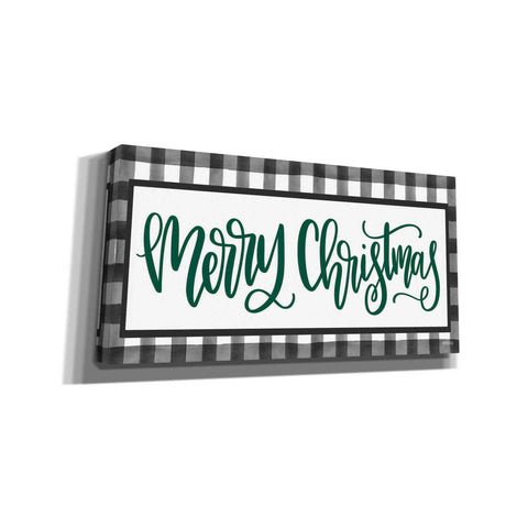 Image of 'Merry Christmas Plaid' by Imperfect Dust, Canvas Wall Art