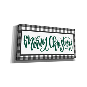 'Merry Christmas Plaid' by Imperfect Dust, Canvas Wall Art