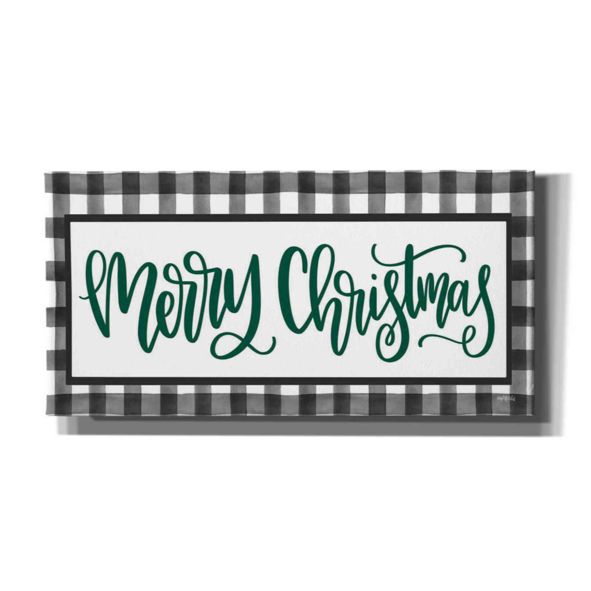 'Merry Christmas Plaid' by Imperfect Dust, Canvas Wall Art