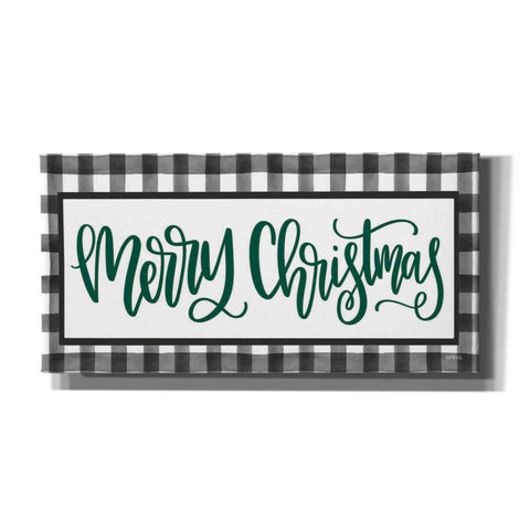 Image of 'Merry Christmas Plaid' by Imperfect Dust, Canvas Wall Art