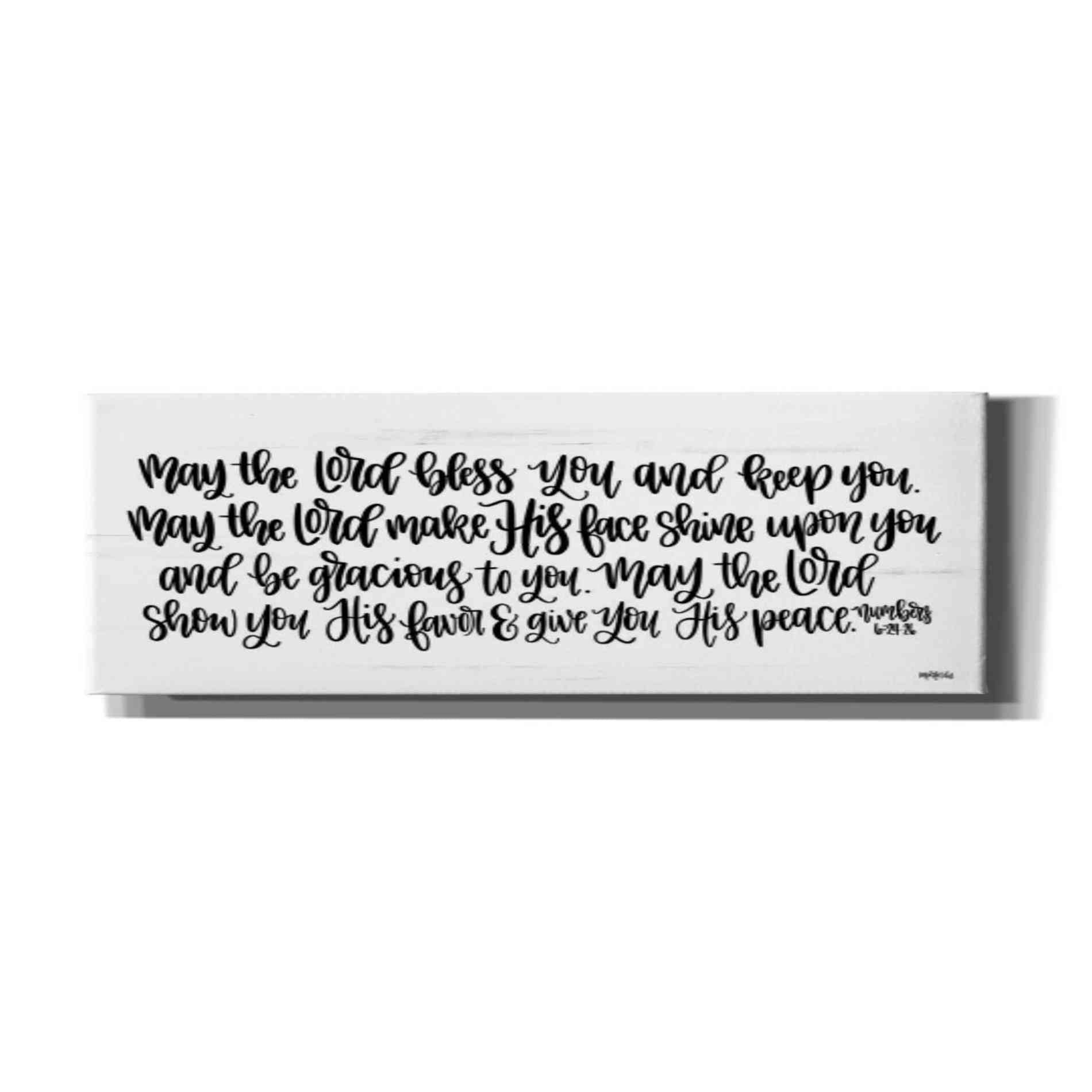 'May the Lord Bless You and Keep You' by Imperfect Dust, Canvas Wall Art