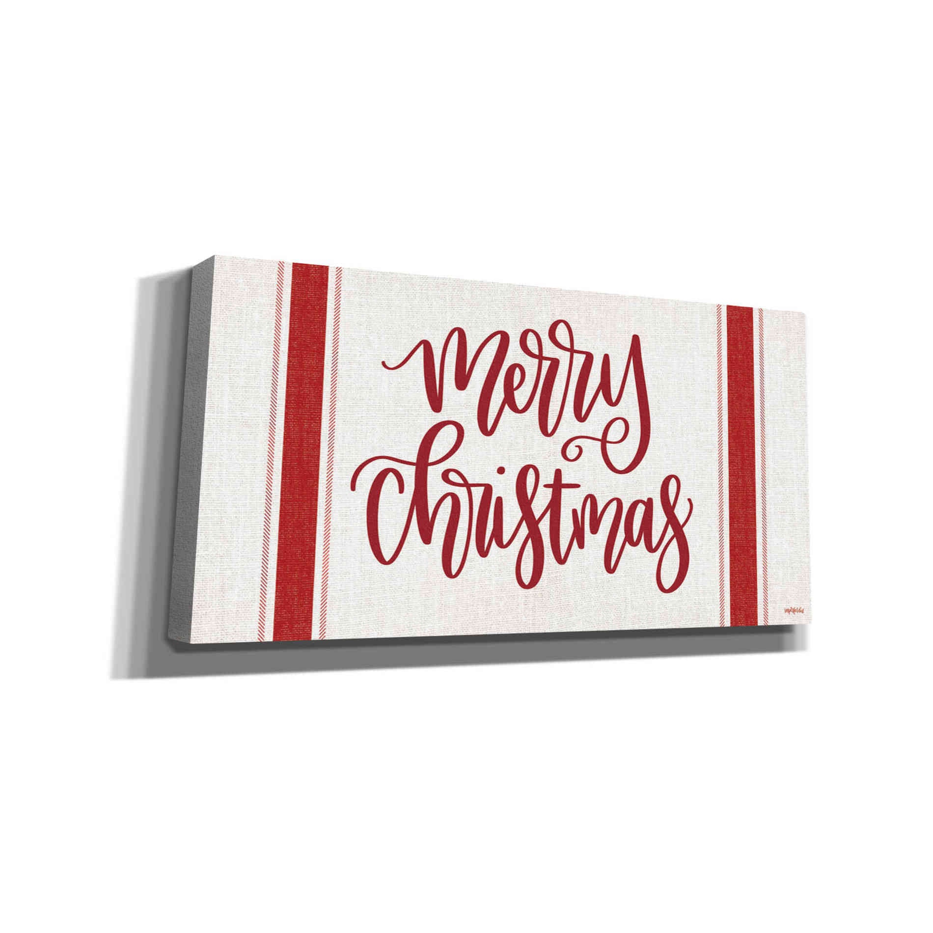 'Merry Christmas Red' by Imperfect Dust, Canvas Wall Art