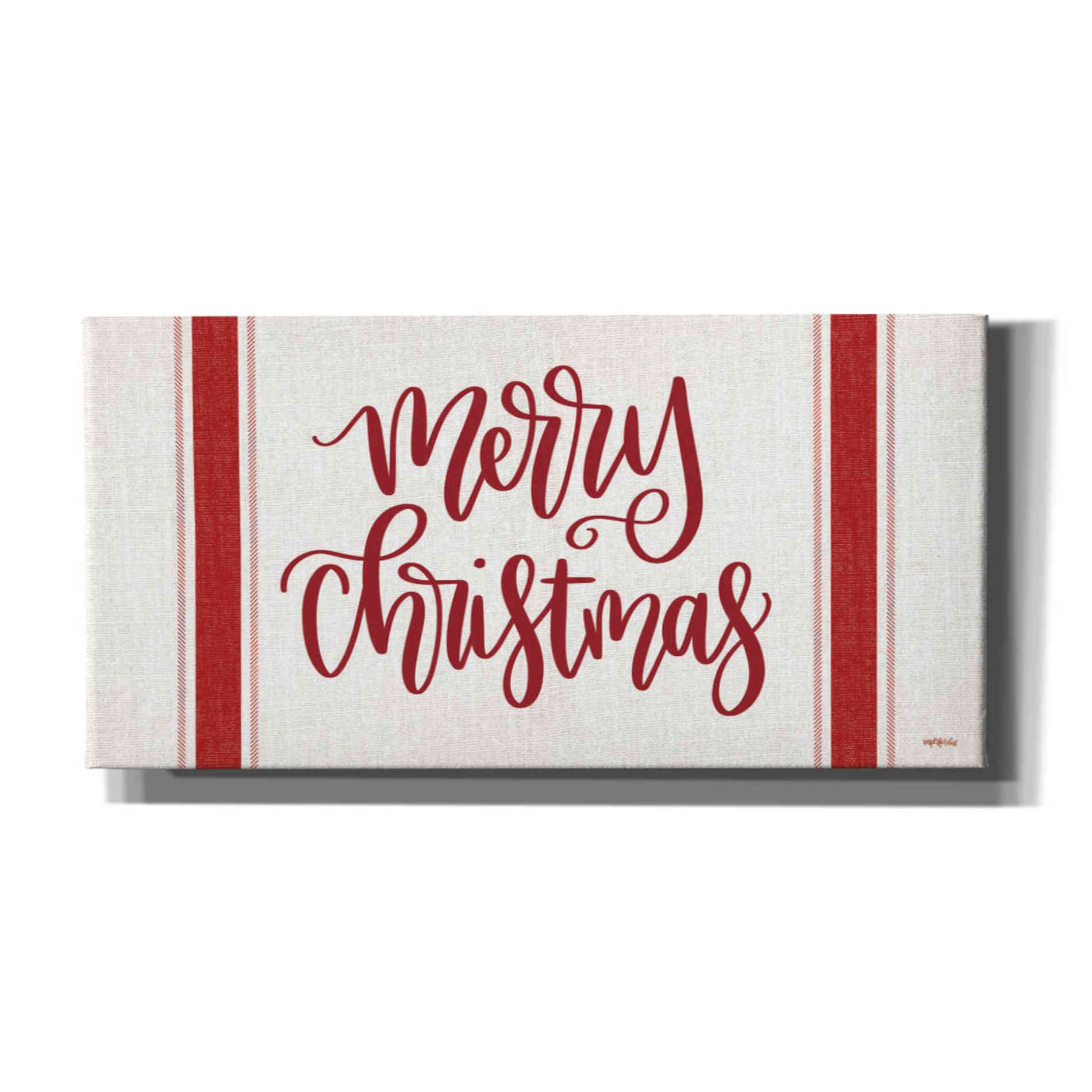 'Merry Christmas Red' by Imperfect Dust, Canvas Wall Art