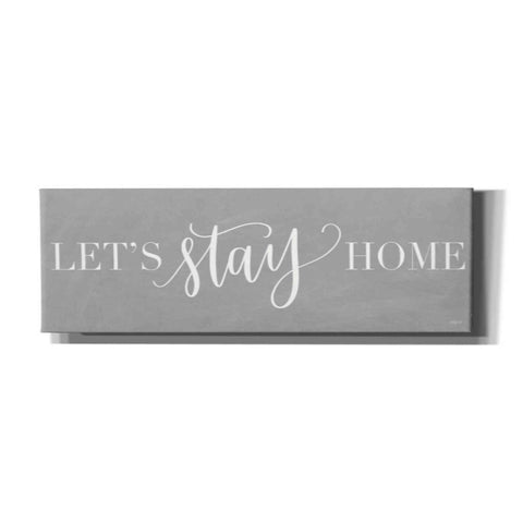 Image of 'Let's Stay Home I' by Imperfect Dust, Canvas Wall Art