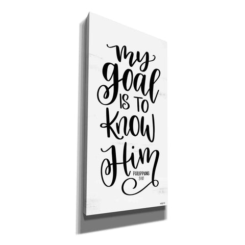 Image of 'My Goal is to Know Him' by Imperfect Dust, Canvas Wall Art