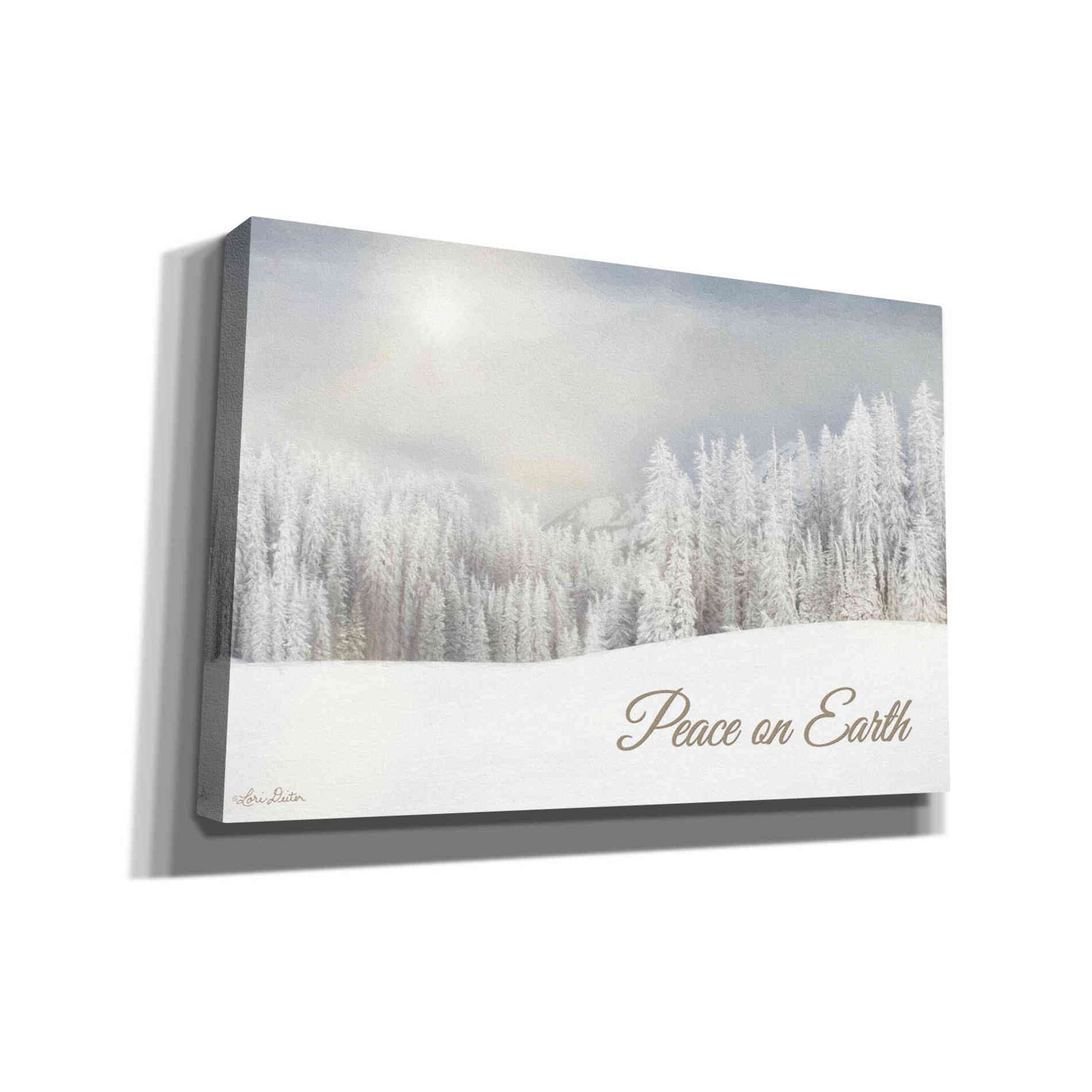 'Lava Mountain Snow Storm' by Lori Deiter, Canvas Wall Art