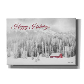 'Rocky Mountains Snow Storm with Barn' by Lori Deiter, Canvas Wall Art