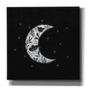 'Moon Floral Silhouette' by Rachel Nieman, Canvas Wall Art