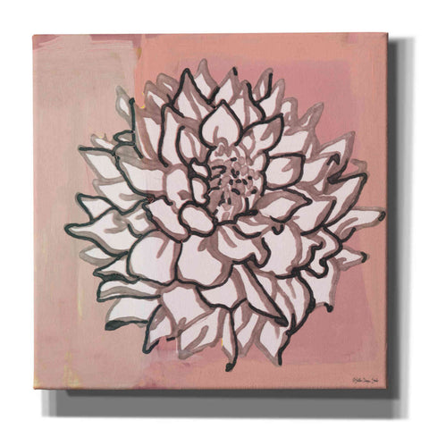 Image of 'Pink and Gray Floral 1' by Stellar Design Studio, Canvas Wall Art