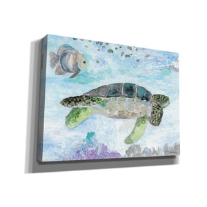 'Swimming Sea Turtle' by Stellar Design Studio, Canvas Wall Art