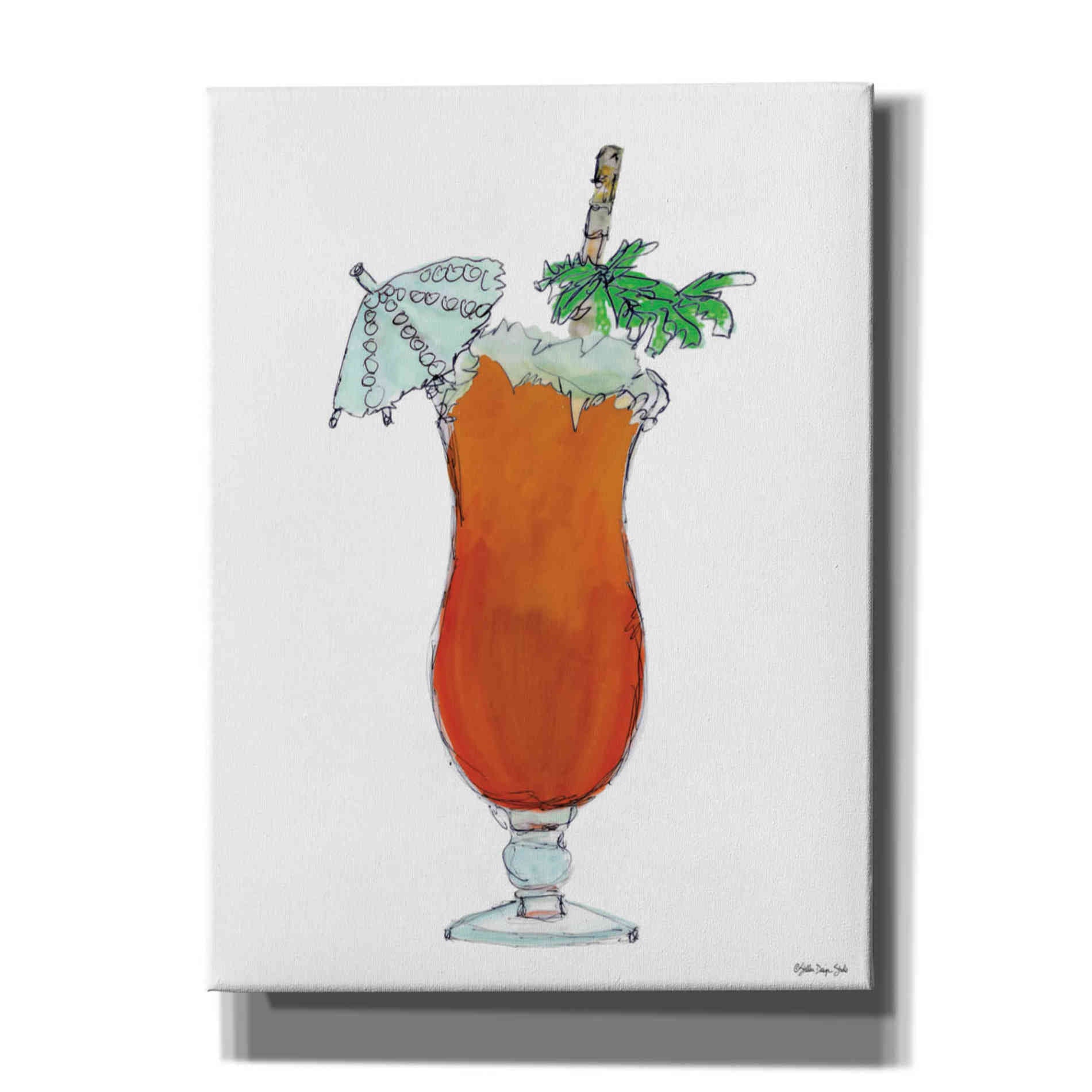 'Tropical Cocktail' by Stellar Design Studio, Canvas Wall Art