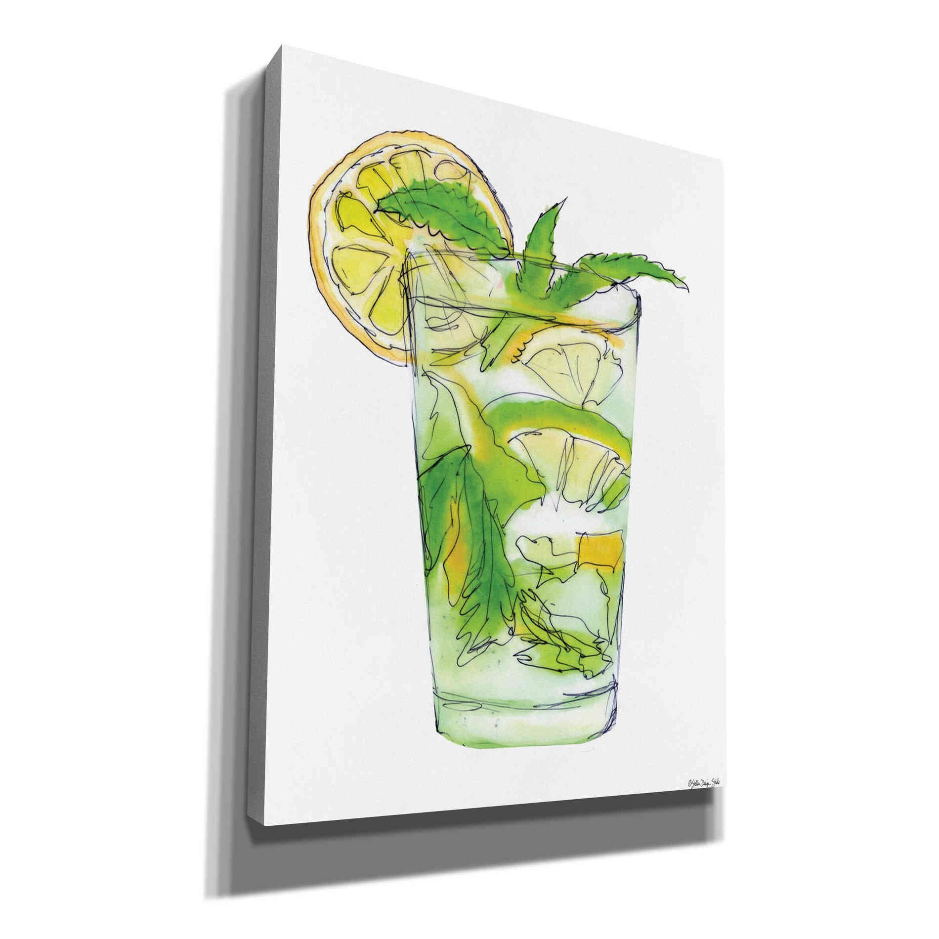 'Mint Julip' by Stellar Design Studio, Canvas Wall Art