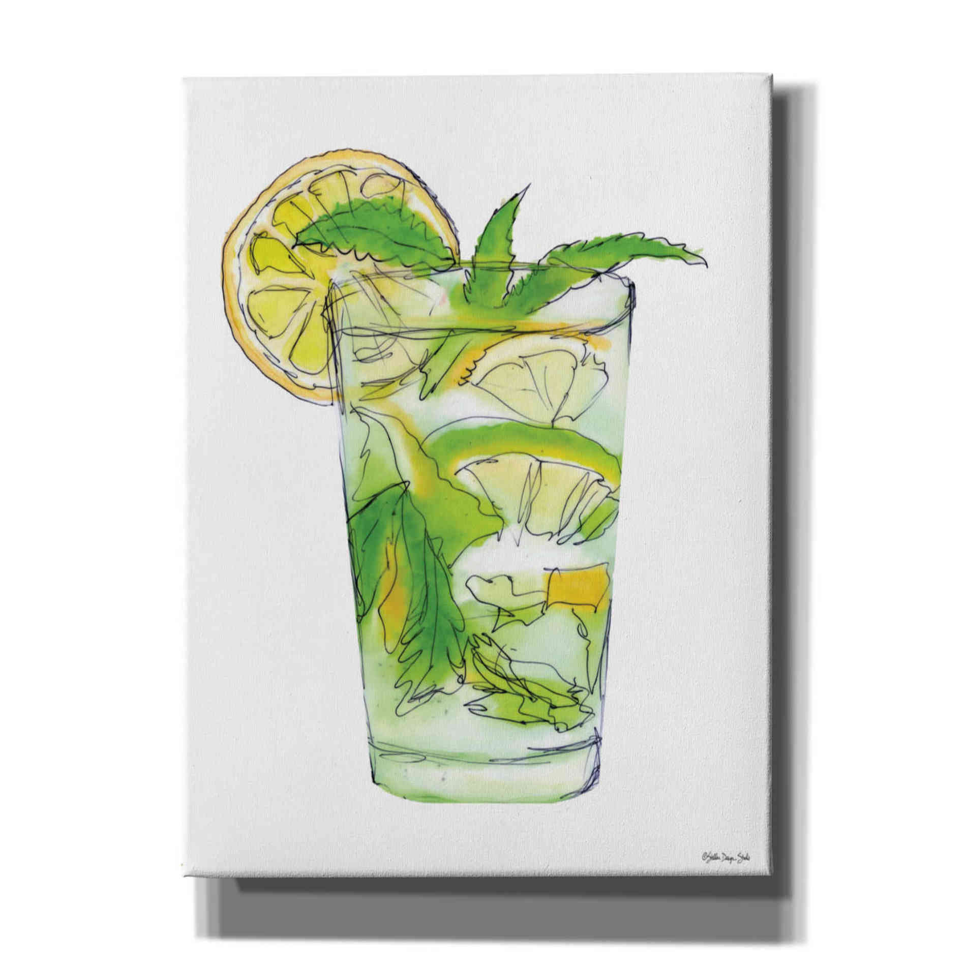 'Mint Julip' by Stellar Design Studio, Canvas Wall Art