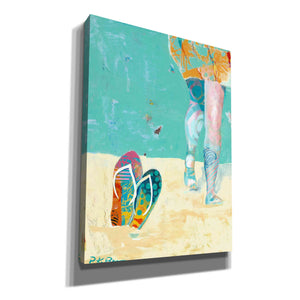 'Flip Flops on the Beach' by Pamela Beer, Canvas Wall Art