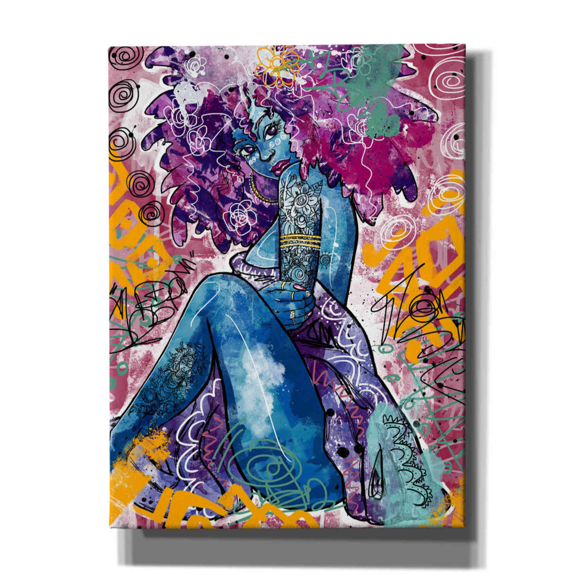 'Lfe' by Justin Copeland, Canvas Wall Art