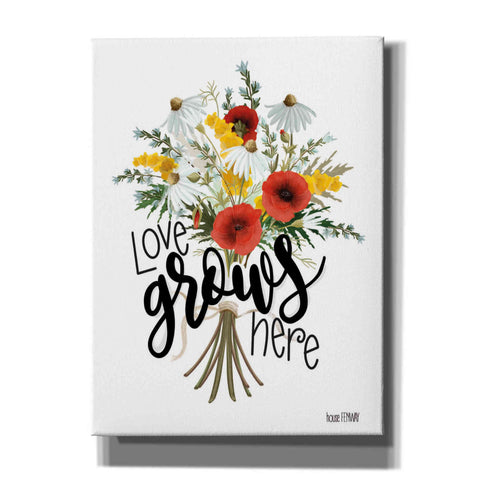 Image of 'Love Grows Here' by House Fenway, Canvas Wall Art