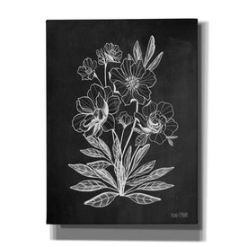'Vintage Chalkboard Flowers' by House Fenway, Canvas Wall Art