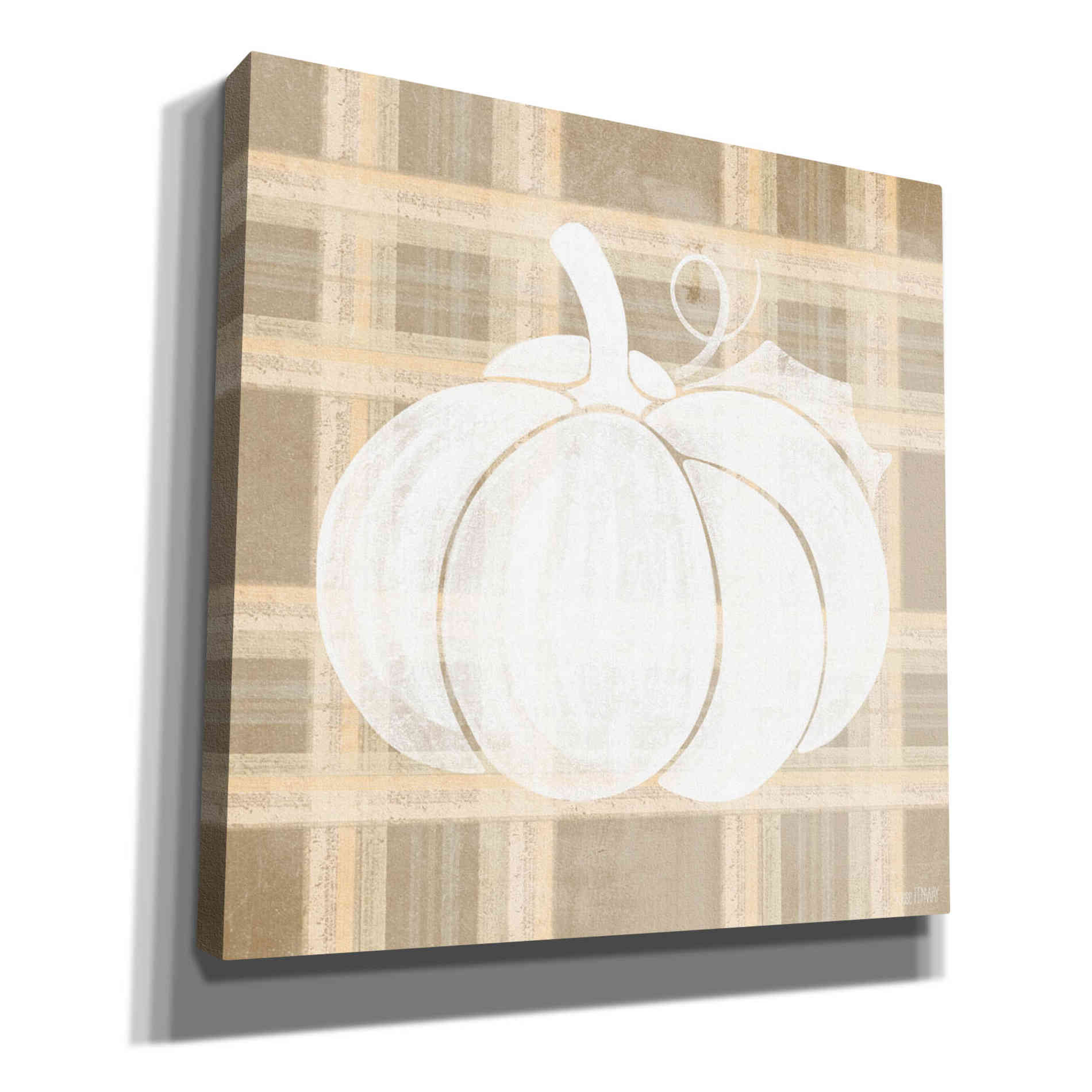 'Plaid Pumpkin I' by House Fenway, Canvas Wall Art