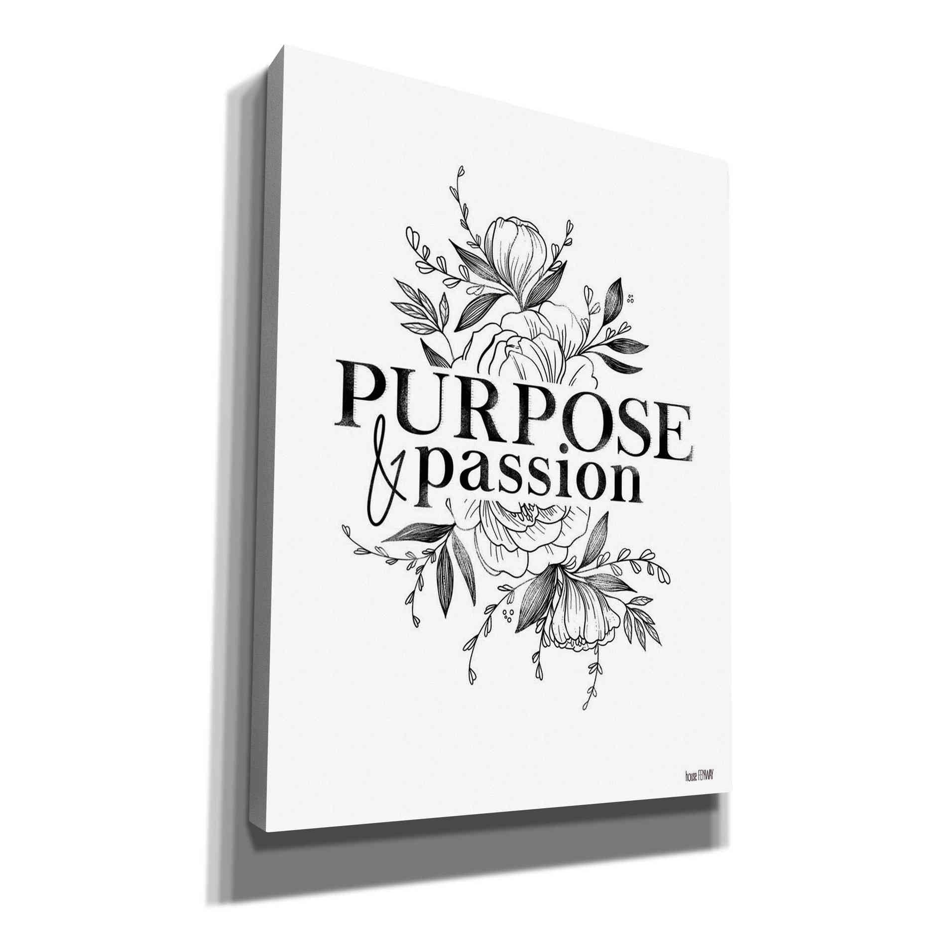 'Purpose & Passion' by House Fenway, Canvas Wall Art
