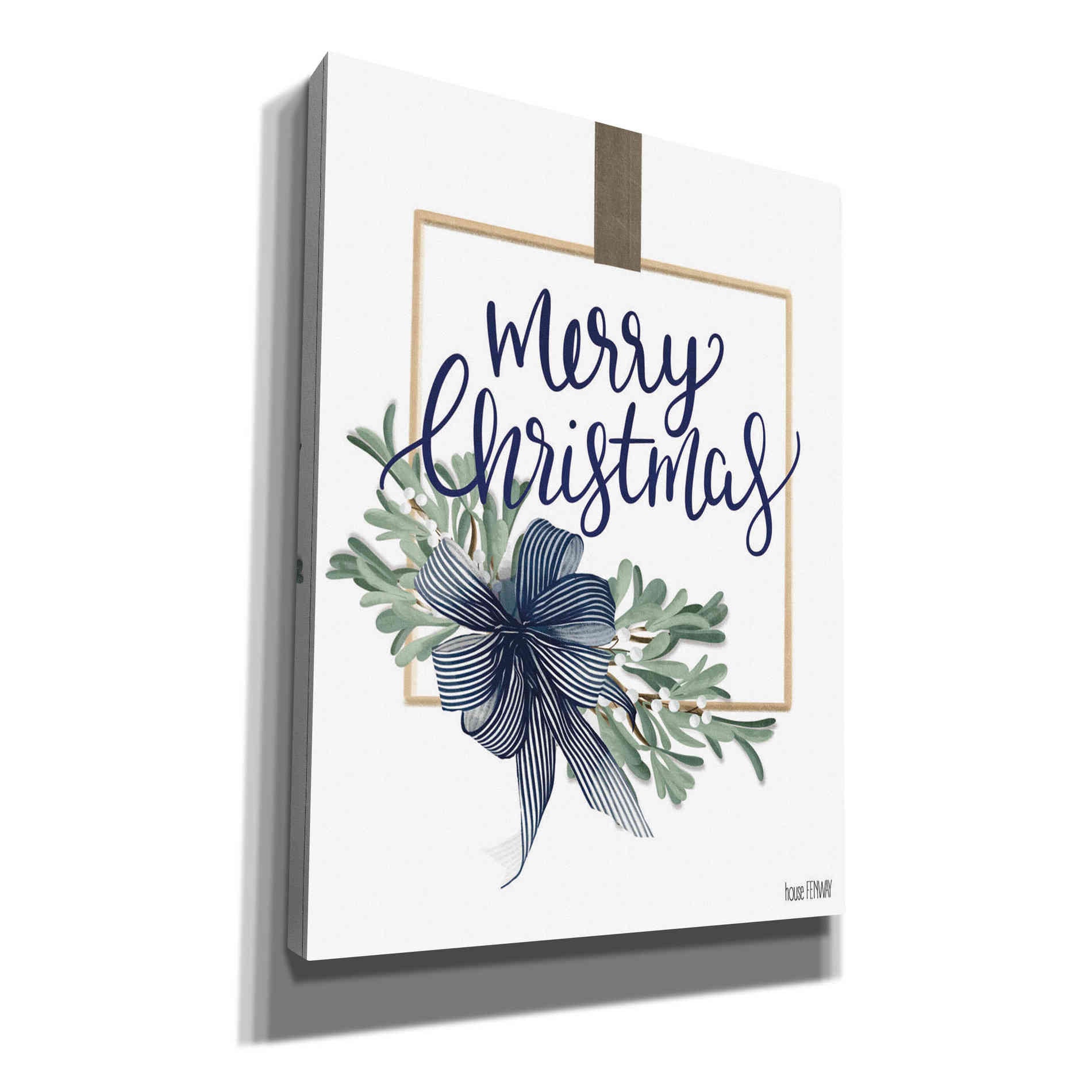 'Merry Christmas Mistletoe I' by House Fenway, Canvas Wall Art