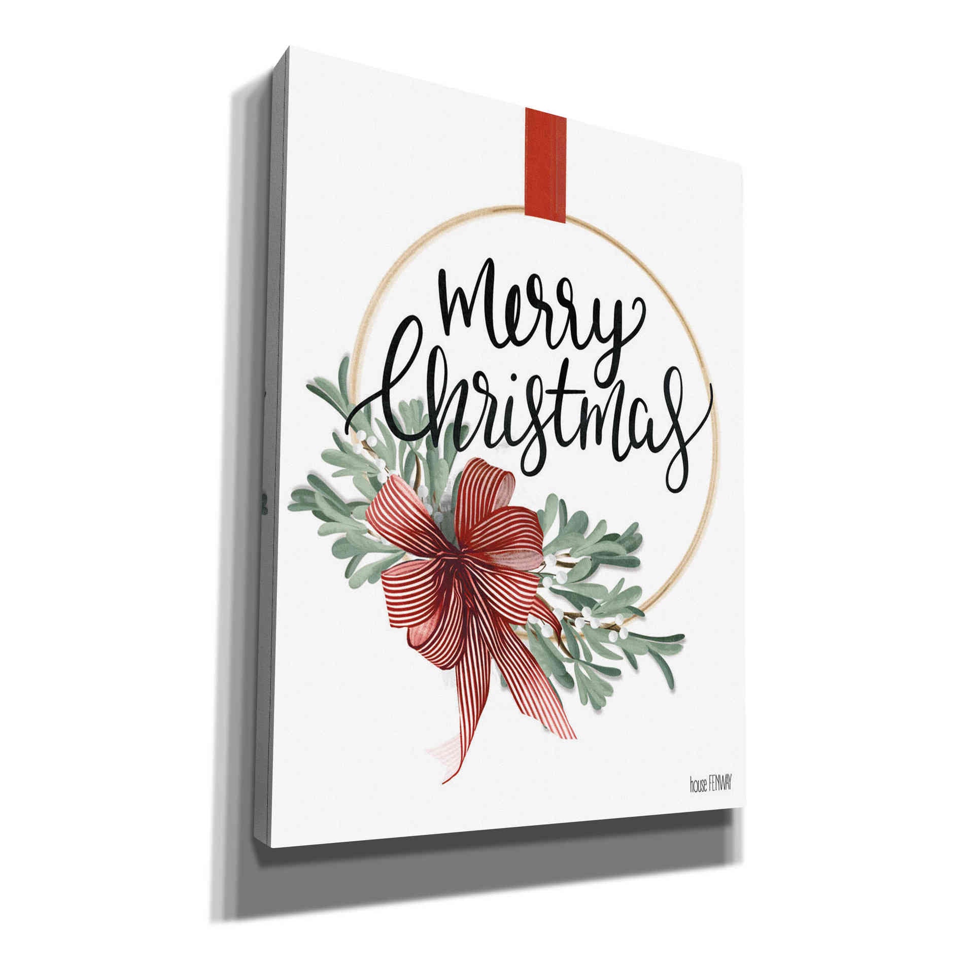 'Merry Christmas Mistletoe II' by House Fenway, Canvas Wall Art