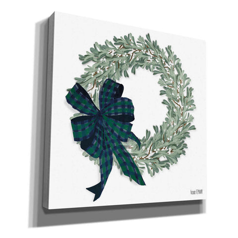 Image of 'Mistletoe Wreath' by House Fenway, Canvas Wall Art