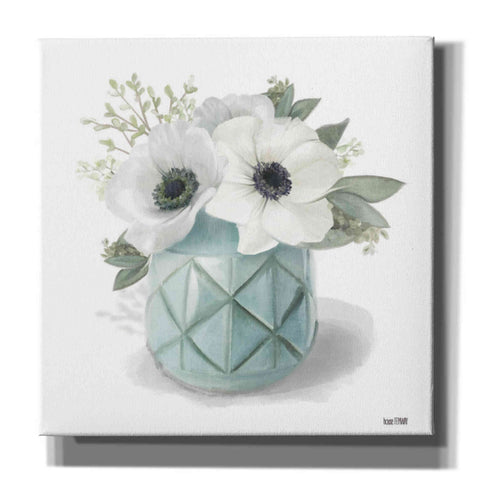Image of 'Winter Anemones-Blue' by House Fenway, Canvas Wall Art