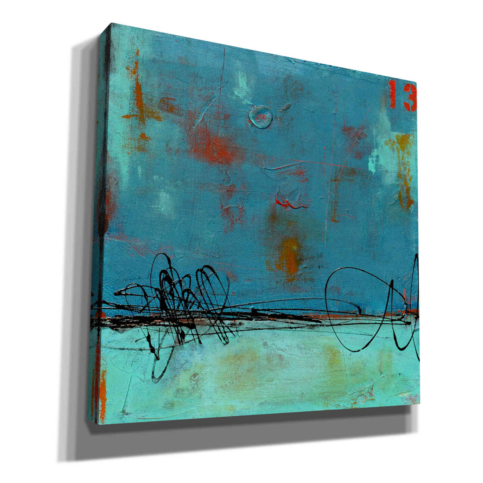 'Blue Bay Marina I' by Erin Ashley, Canvas Wall Art