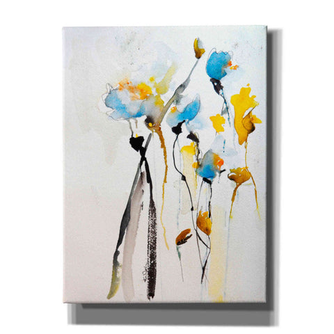 Image of 'Blue Flowers II' by Karin Johannesson, Canvas Wall Art