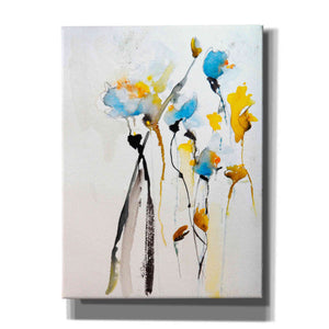 'Blue Flowers II' by Karin Johannesson, Canvas Wall Art