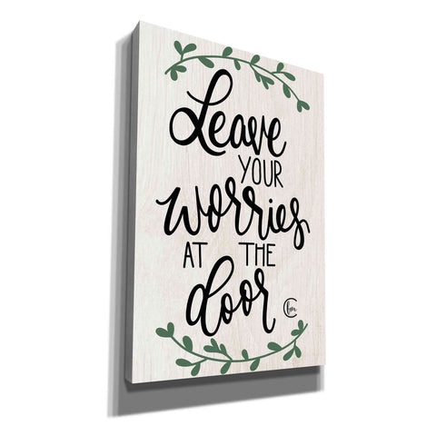 Image of 'Leave Your Worries at the Door' by Fearfully Made Creations, Canvas Wall Art