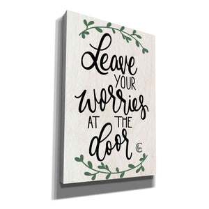 'Leave Your Worries at the Door' by Fearfully Made Creations, Canvas Wall Art